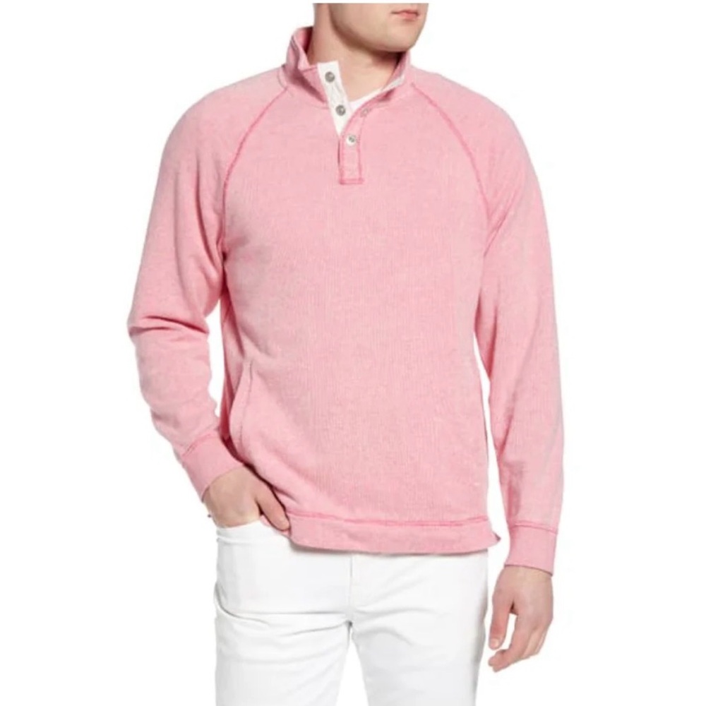 Tommy Bahama Cedar Springs Snap Mock Sweater Mens